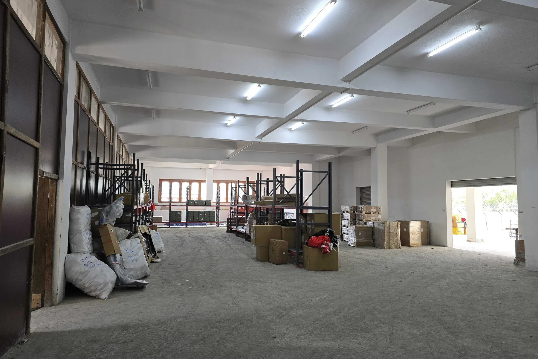 The Bhutan Airlines cargo warehouse